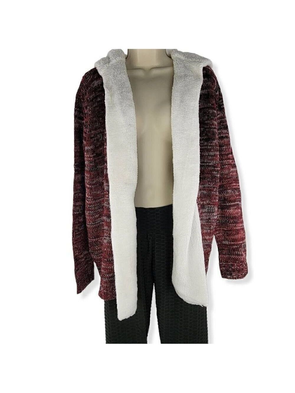 Crave Fame Burgundy open cardigan Medium